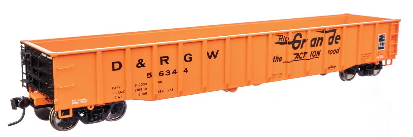 Walthers Proto 920-105511 HO Scale 53' Thrall Gondola Rio Grande DRGW 56365
