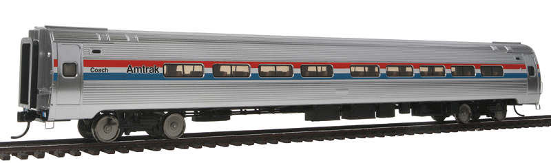 Walthers Proto 920-12207 HO Scale 85' Amfleet I Coach Amtrak Phase III - Lighted