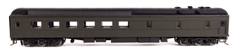 Walthers Proto 920-17700 HO Scale 85' Heavyweight 36 Seat Diner Painted Green - Unlettered (Lighted)