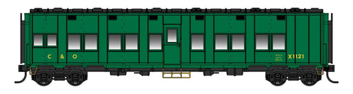 Walthers Proto 920-17804 HO Scale Pullman-Standard Troop Sleeper Car Chesapeake & Ohio C&O X1121 - Lighted