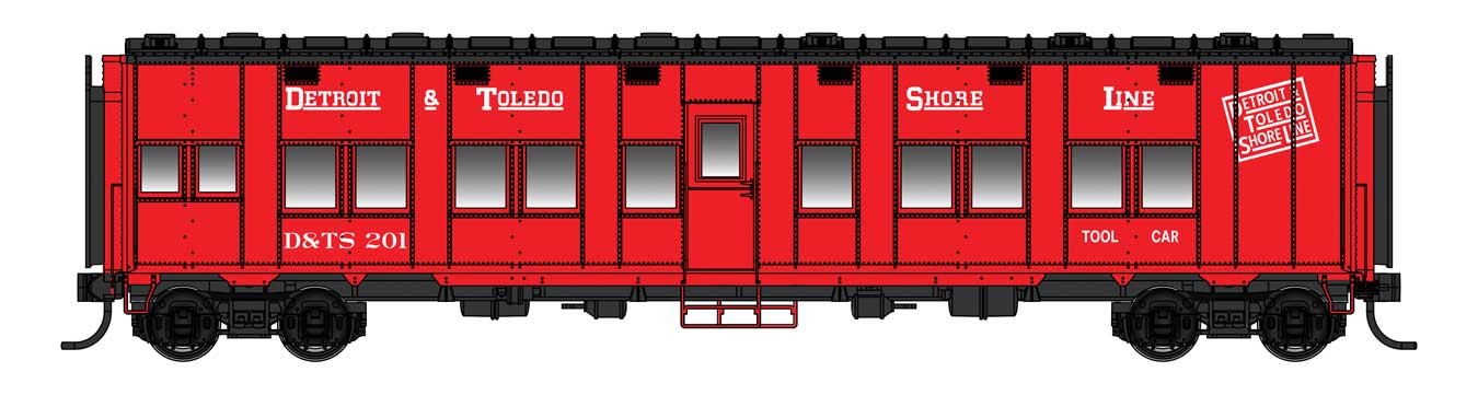 Walthers Proto 920-17806 HO Scale Pullman-Standard Troop Sleeper Car Detroit & Toledo Shore Line D&TS 201 - Lighted