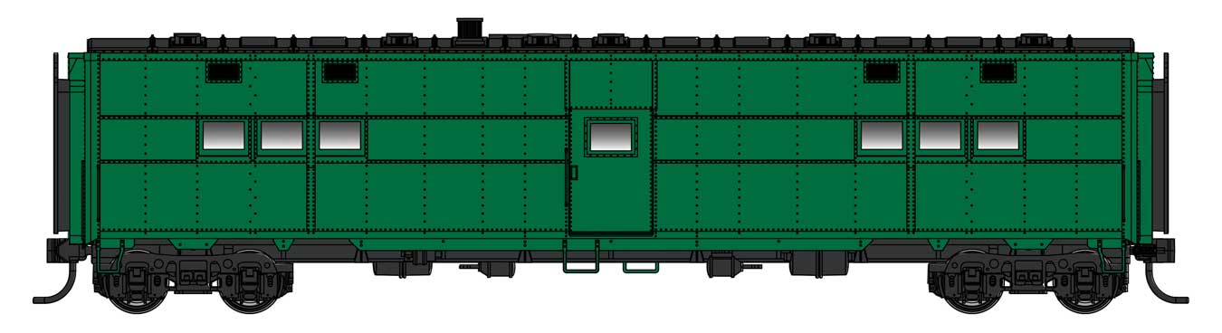 Walthers Proto 920-17900 HO Scale ACF-Built Troop Kitchen Car Painted Unlettered - Lighted