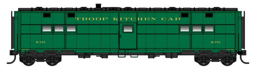 Walthers Proto 920-17901 HO Scale ACF-Built Troop Kitchen Car Troop Kitchen K101 - Lighted