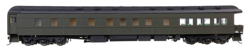 Walthers Proto 920-19700 HO Scale Pullman Heavyweight 3-2 Observation Painted Unlettered Green