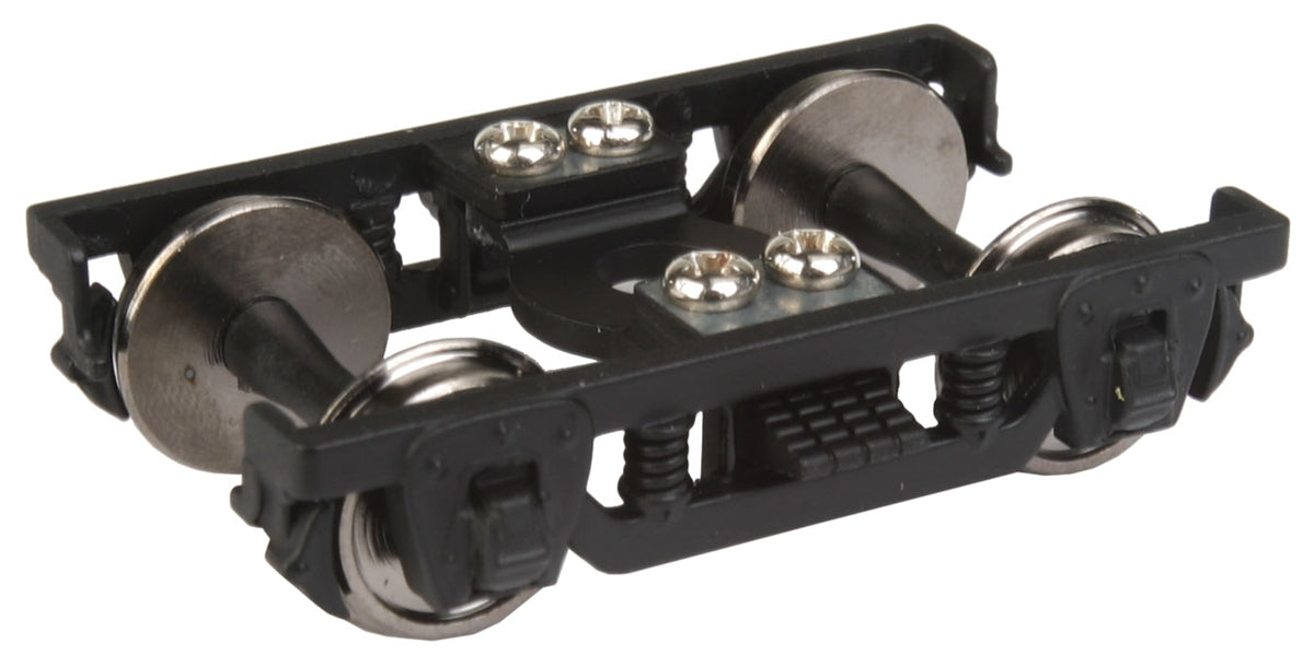 Walthers Proto 920-2124 HO Scale Heavyweight 4 Axle Passenger Truck Black (1 Pair)