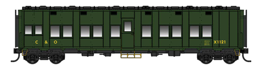 Walthers Proto 920-27804 HO Scale Pullman-Standard Troop Sleeper Car Chesapeake & Ohio C&O X1043 - Standard