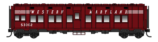 Walthers Proto 920-27808 HO Scale Pullman-Standard Troop Sleeper Car Western Maryland WM S3003 - Standard