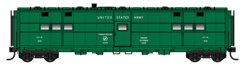 Walthers Proto 920-27902 HO Scale ACF-Built Troop Kitchen Car US Army Kitchen USA 200 - Standard