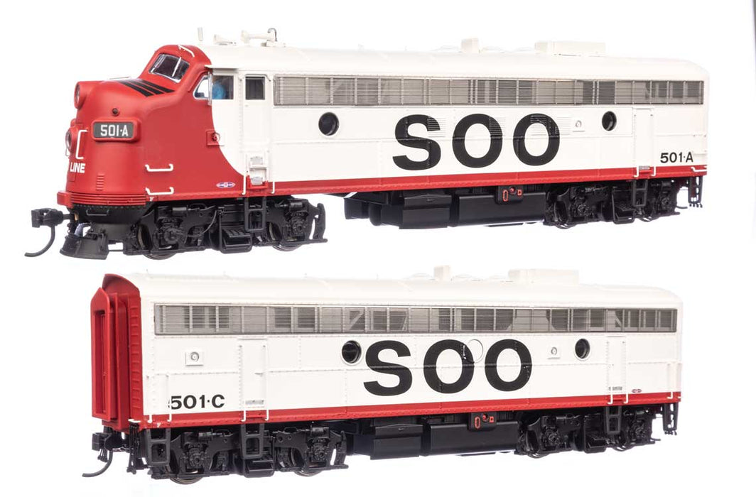 Walthers Proto 920-42554 HO Scale FP7/F7B SOO Line 501A/501C DCC/Sound