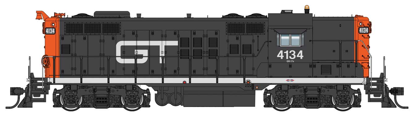 Walthers Proto 920-42804 HO Scale EMD GP9 Grand Trunk Western GTW 4135 w/ DCC LokSound