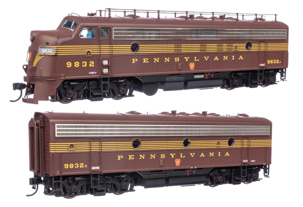 Walthers Proto 920-49536 HO Scale EMD FP7 & F7B Diesel Pennsylvania "Tuscan" PRR 9832A/9832B