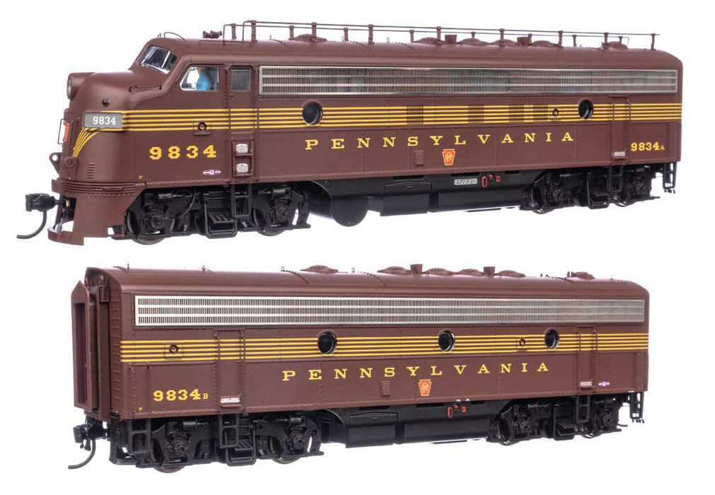 Walthers Proto 920-49537 HO Scale EMD FP7 & F7B Diesel Pennsylvania "Tuscan" PRR 9834A/9834B