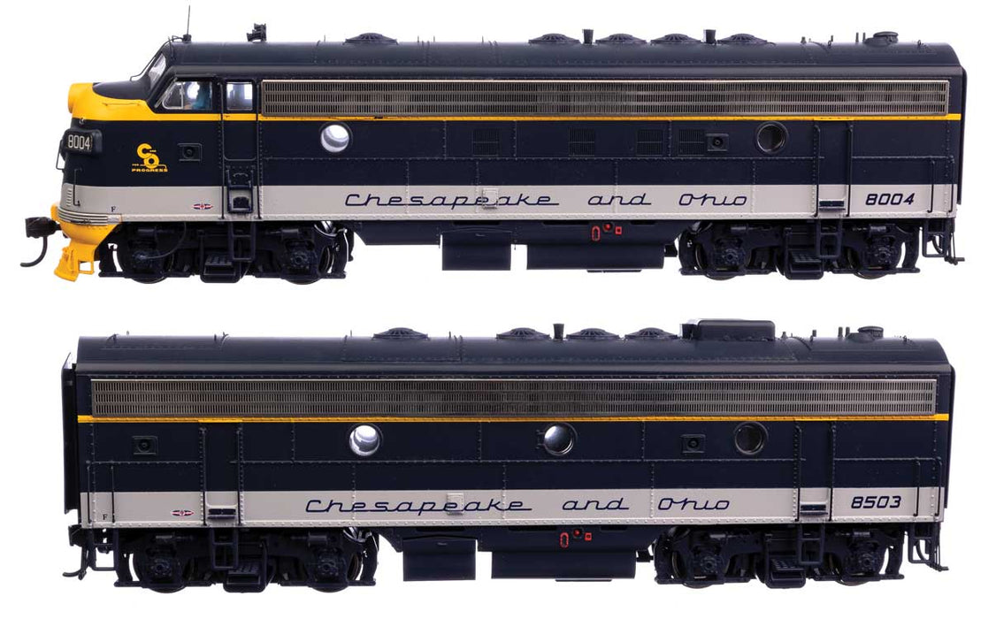 Walthers Proto 920-49547 HO Scale FP7/F7B Chesapeake & Ohio C&O 8007/8506 DC