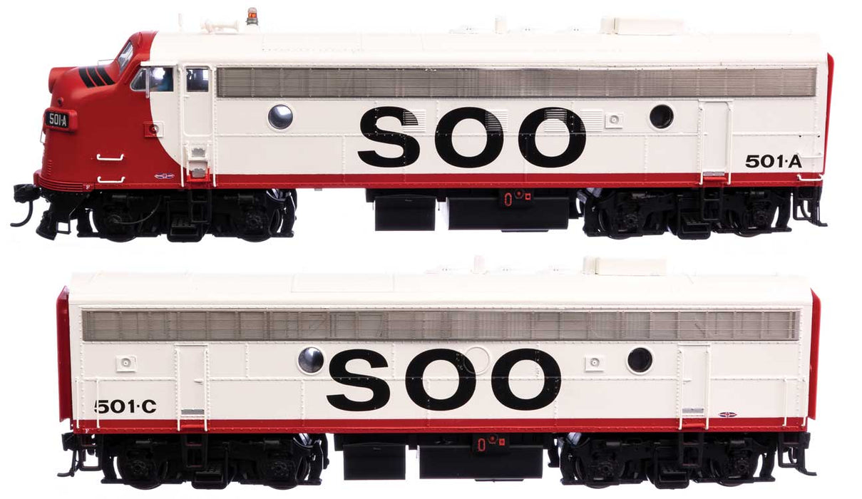 Walthers Proto 920-49554 HO Scale FP7/F7B SOO Line 501A/501C DC