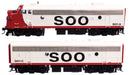 Walthers Proto 920-49554 HO Scale FP7/F7B SOO Line 501A/501C DC