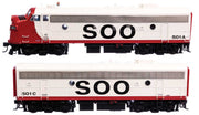 Walthers Proto 920-49555 HO Scale FP7/F7B SOO Line 2501A/2501C DC