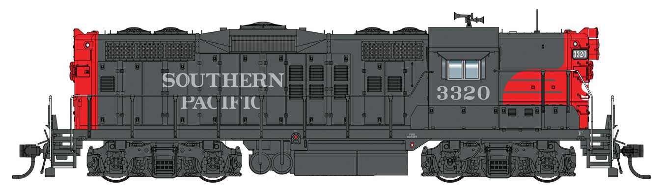 Walthers Proto 920-49733 HO Scale HO Scale EMD GP9 Southern Pacific (Rebuild) SP 3332 - DC