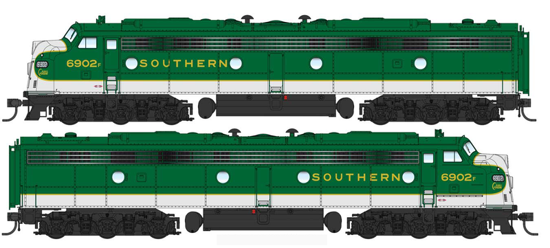Walthers Proto 920-49921 HO Scale EMD E8A-A Diesel Southern SOU 6903/6915 DC