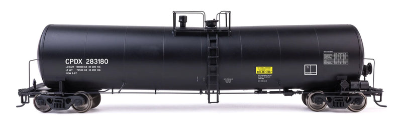 Walthers Proto HO Scale 54’ 23,000 Gallon Funnel Flow Tank Car Chevron CPDX