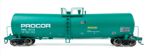Walthers Proto HO Scale 54’ 23,000 Gallon Funnel Flow Tank Car Procor (green) PROX