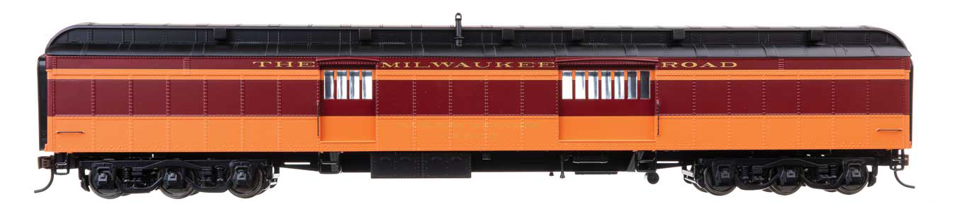 Walthers Proto HO Scale 70' Heavyweight Baggage Car Milwaukee Road MILW