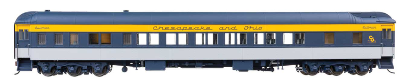 Walthers Proto HO Scale Pullman Heavyweight 12-1 Sleeper Chesapeake & Ohio C&O