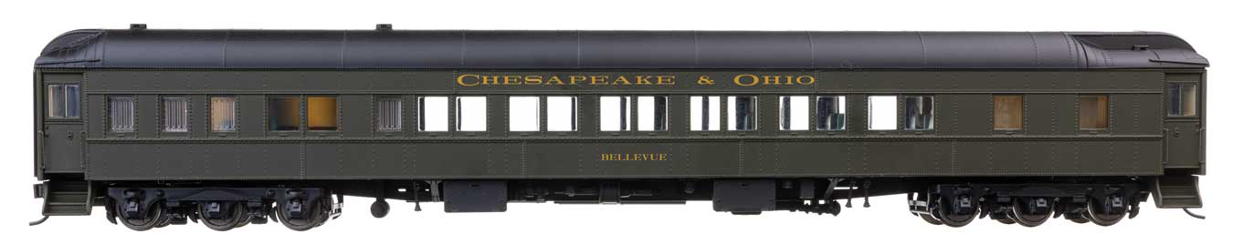 Walthers Proto HO Scale Pullman Heavyweight 12-1 Sleeper Chesapeake & Ohio C&O