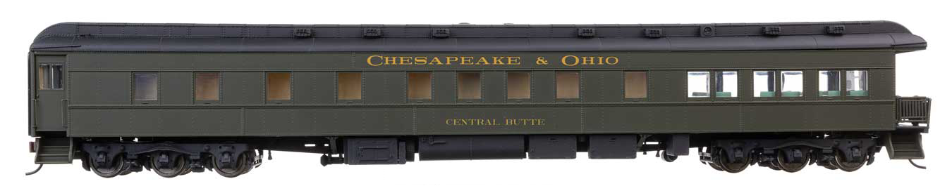 Walthers Proto HO Scale Pullman Heavyweight 3-2 Observation Chesapeake & Ohio C&O