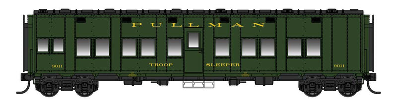 Walthers Proto HO Scale Pullman-Standard Troop Sleeper Pullman - Standard