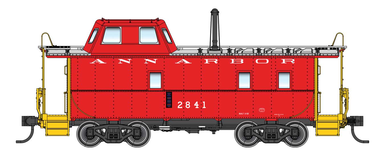 Walthers Proto Streamlined Caboose Ann Arbor AA
