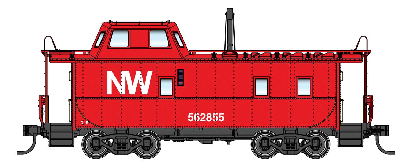 Walthers Proto Streamlined Caboose Norfolk & Western NW