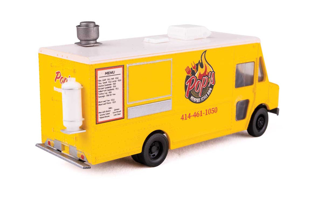 Walthers SceneMaster 949-12114 HO Scale Morgan Olson Star Van - Pop's BBQ Food Truck