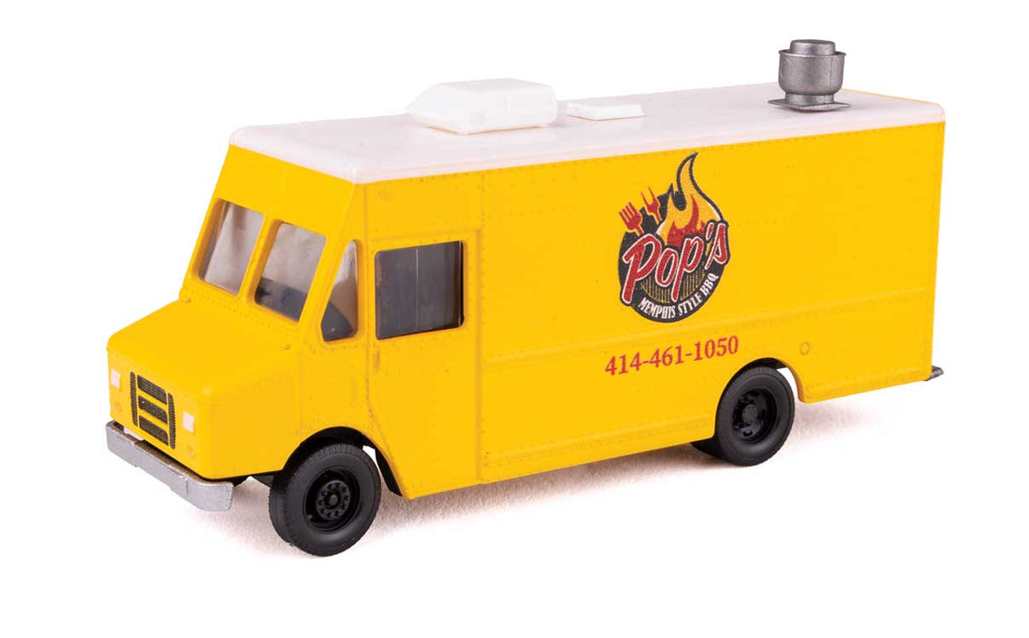 Walthers SceneMaster 949-12114 HO Scale Morgan Olson Star Van - Pop's BBQ Food Truck