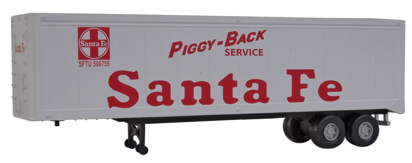 Walthers SceneMaster 949-2314 HO Scale 40' Trailer Santa Fe (2 Pack)