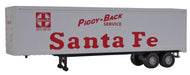 Walthers SceneMaster 949-2314 HO Scale 40' Trailer Santa Fe (2 Pack)