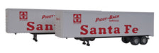 Walthers SceneMaster 949-2314 HO Scale 40' Trailer Santa Fe (2 Pack)