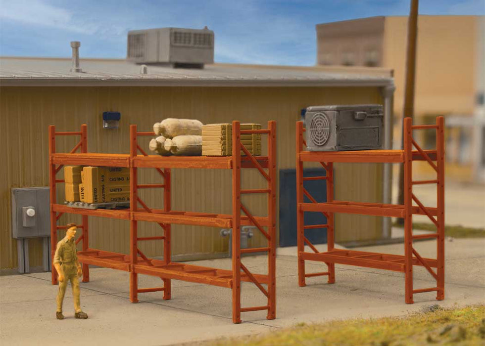 Ho Scale Pallet Racking Walthers SceneMaster 949-4256 HO Scale Pallet Rack Kit — White Rose Hobbies