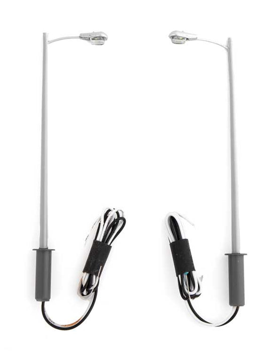 Walthers SceneMaster 949-4803 HO Scale LED Tear Drop Style Streetlight (2 Pack)