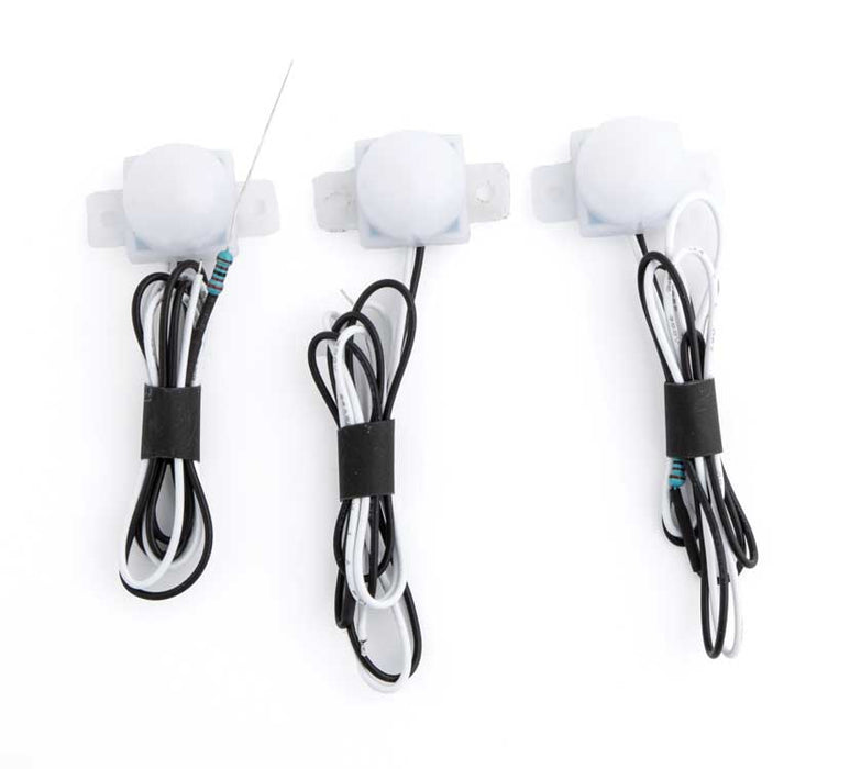 Walthers SceneMaster 949-4870 LED Dome Building Light - Warm White (3 Pack)