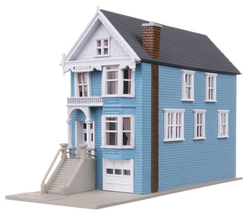 Walthers Trainline 931-1053 N Scale Victorian House Kit - Painted Lady House