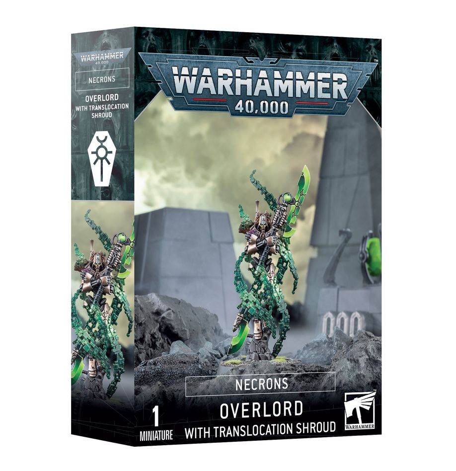 Warhammer 40,000 (49-70) Necrons: Overlord with Translocation Shroud ...