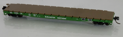 Wheels of Time 50182 N Scale 53'6" General Service Flatcar Burlington Northern BN 6 Pack