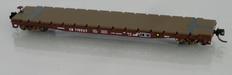 Wheels of Time 50185 N Scale 53'6" General Service Flatcar Conrail CR 3 Pack