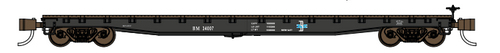 Wheels of Time N Scale 53'6" General Service Flatcar Boston & Maine B&M