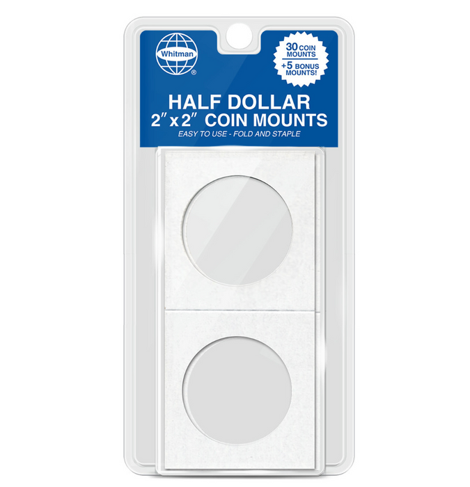 Whitman Publishing 2684 Half Dollar Mylar Coin Mounts