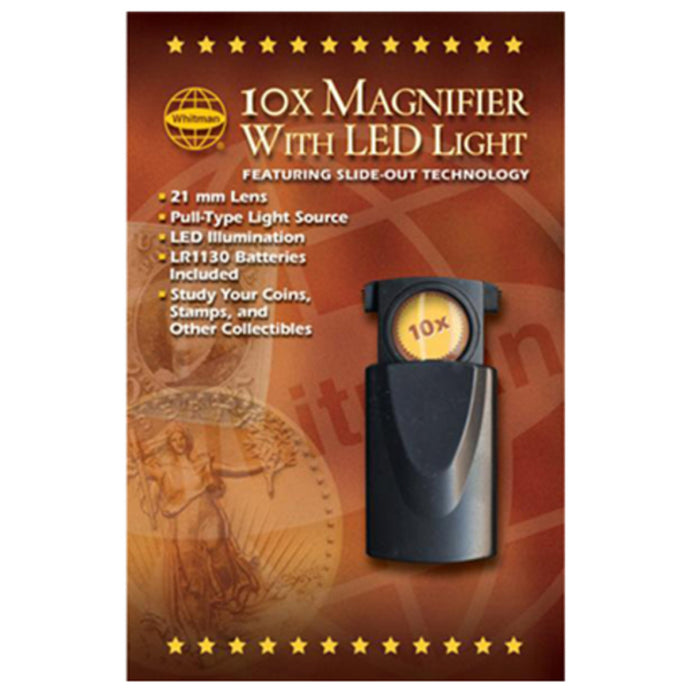 Whitman Publishing 2943 10x Magnifier with LED Light
