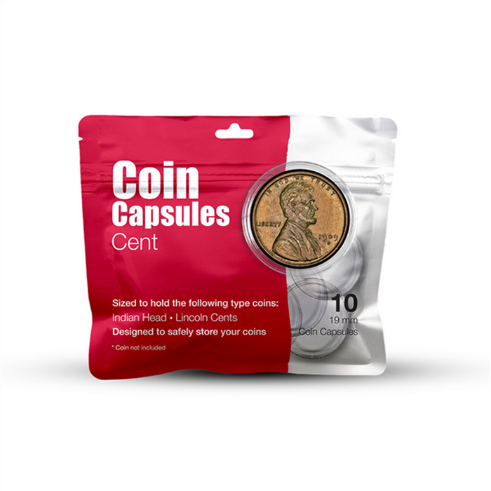 Whitman Publishing 4538 Cent Coin Capsule (10 Pack)