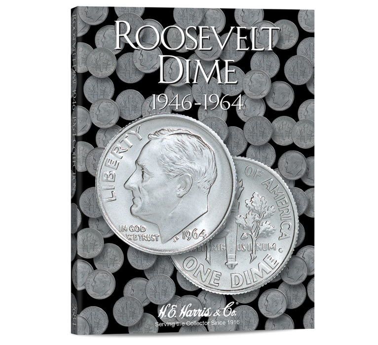 Whitman Publishing HRS2684 H.E. Harris: 1946-1964 Roosevelt Dimes Coin Folder