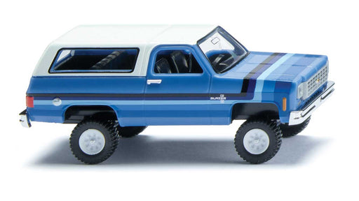 Wiking 11102 HO Scale 1975-1976 Chevrolet Blazer - Multi-Tone Blue