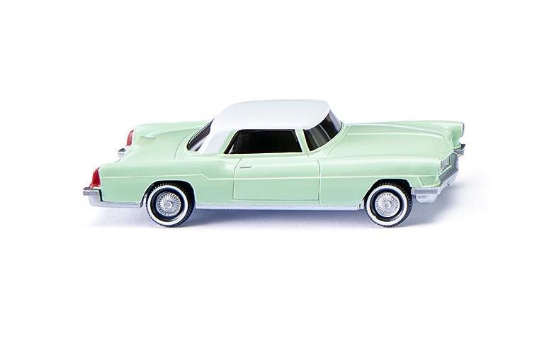 Wiking 21002 HO Scale 1959 Ford Continental Mark II 2 Door Sedan - Green / White
